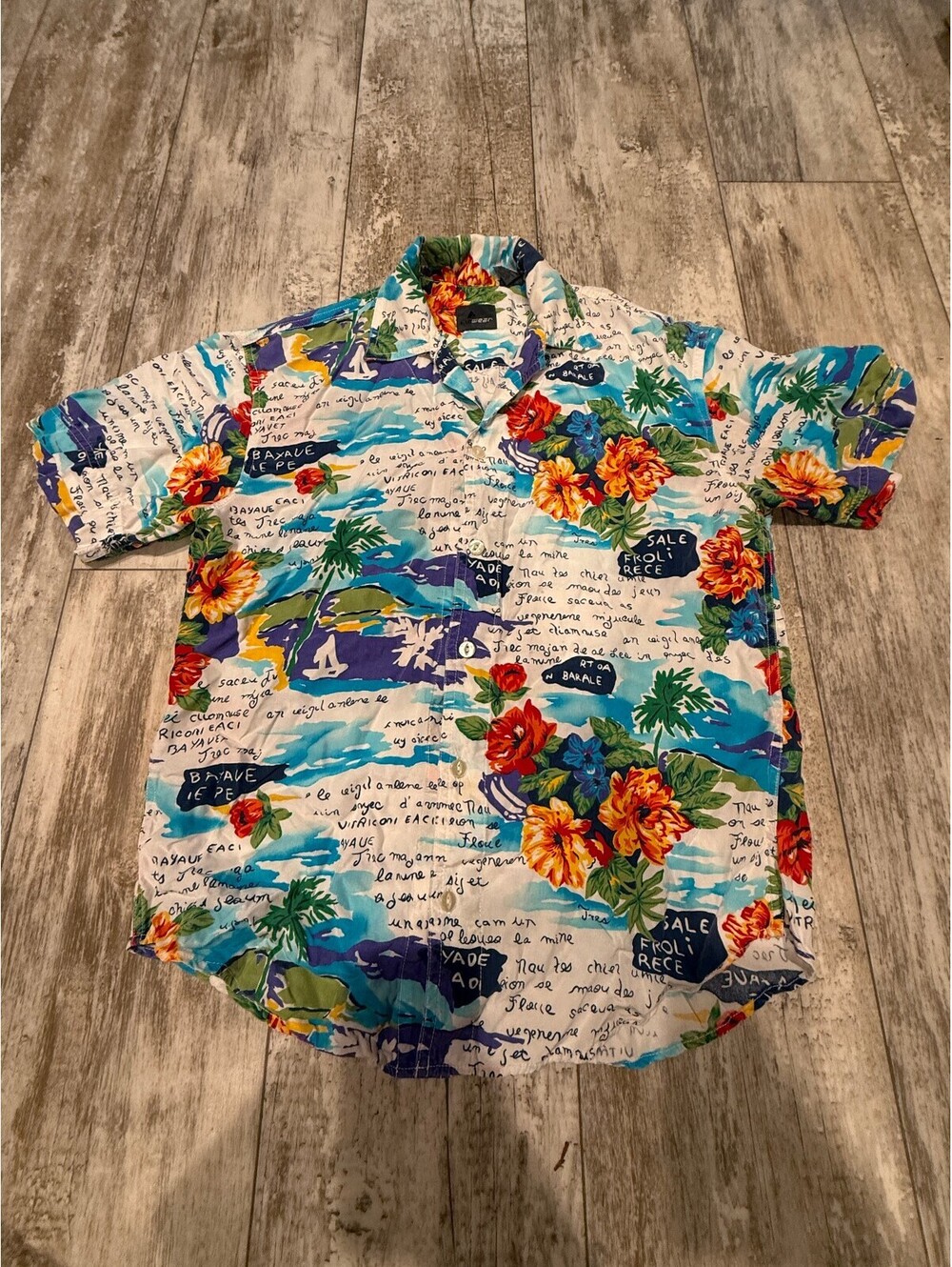 Liawear Tropical Hawaiian Shirt Floral Beach Vacation Aloha
